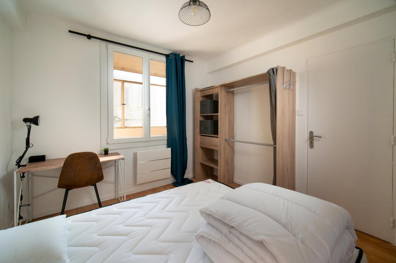 Grand Appartement 3 Chambres Avec Clim Et Balcon Marseille Bagian luar foto